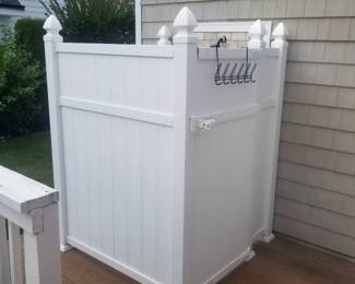 Vinyl shower surround