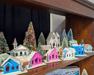 Vintage Paper Village Ornaments