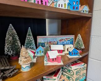 Vintage Paper Village Ornaments
