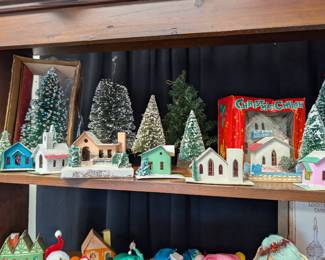 Vintage Paper Village Ornaments