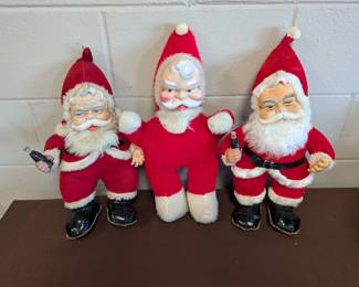 Vintage Rushton Coca Cola Santas
