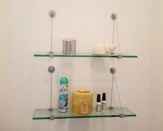 Glass shelves
