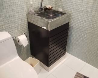 Futuristic small bath vanity