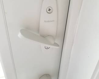 Nearly new Andersen sliding glass doors