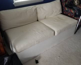 Contemporary cream sectional couch