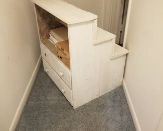 Portable stairs with hidden storage drawers