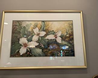 S. Schaap trillium watercolor