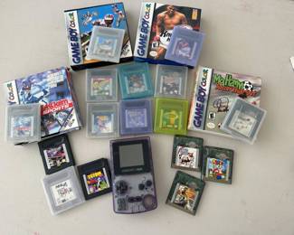 Vintage game Boy color sold w/games 