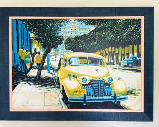 Original Cuban Car Painting 