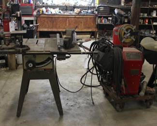 CRAFTSMAN TABLE SAW AND WELDING MACHINE