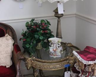 NEO-CLASSICAL TABLE (TWO OF THEM, ONE ON EACH END OF SOFA