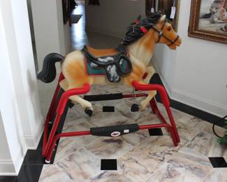 CHILDS LARGE ROCKING HORSE
