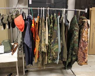 HUNTING CLOTHES, MOSTLY CABELA PRODUCTS