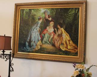 FOUR LADIES PLAYING A CARD GAME