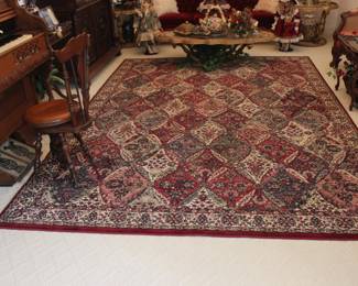 RUG IS 130"X92" AND MADE BY SHAW USA