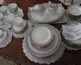 52 PIECES OF BELVEDERE CHINA BY VALMONT CHINA JAPAN