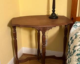 Antique Scalloped Side Table - $75
