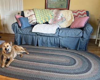 Pottery Barn Sleeper Sofa, 80" wide - $250 (sorry, dog not included)