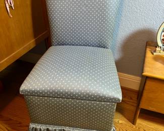 Upholstered Side Chair w/under seat storage - $25