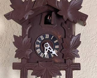 Vintage Black Forest Germany  Wooden Cuckoo Clock - $145