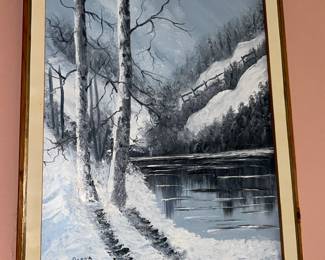 A wintry scene by Donna and a reminder not to complain about summer heat. 