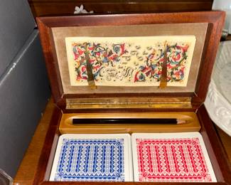 Bridge, anyone? This nice box could also be used for other card sets, too. 