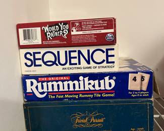 Just a few of the family friendly games.