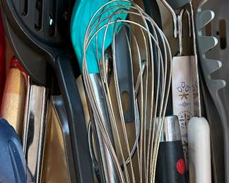 You name the kitchen utensil and it’s likely to be found at this sale. 