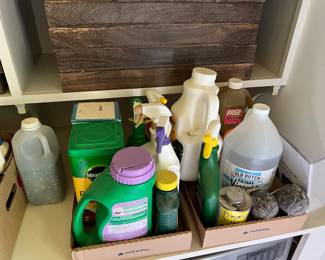 Garden Supplies + Tray Storage from Container store (above)