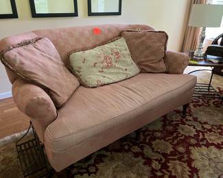 Deep pink sofa from Persnickety