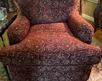 Armchair purchased at Persnickety, New Canaan made by by E.J. Victor
