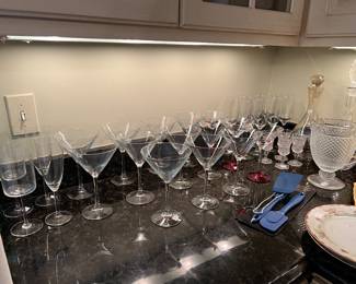 Wine + Martini glasses