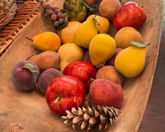 Artificial Fruit in Dough Bowl