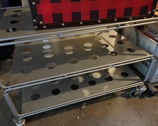 Cart on wheels for printer