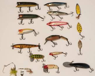 Heddon Lucky 13, Heddon Baby Lucky 13, Jointed Jitterbug, Burke Big Dig 2015