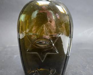 	Masonic All Seeing Eye AD And Star Of David With Fist CRJA Probably Stoddard NH 1842-1850 Flaw Shown 