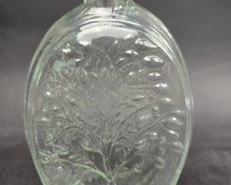 	Summer Tree - American Eagle - About 7 Inches - Rough Pontil Smooth Lip - Clear With A Little Aqua Tint 