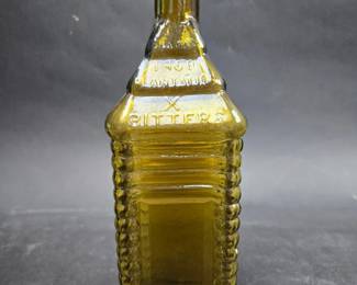 Drakes Plantation Bitter's Bottle In Yellow / Gold 10.5 Inches Tall 1860 Plantation X Bitters 