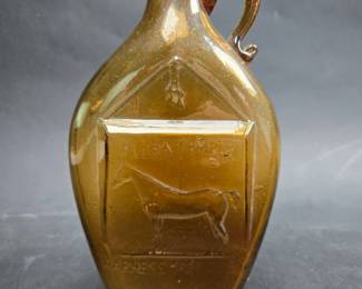 Flora Temple Standing Horse Harness Trot 219 About 8.5 In. Probably Whitney Glass Works Smooth Base 1860 -'65 