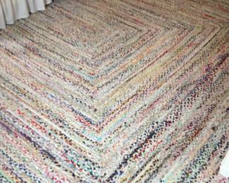 Cotton braided rug,11’ x 15”