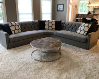 Bernhardt 3pc. Sectional, straight sections are 64” long