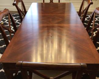 Drexel Heritage dining room set, 6 chairs & 2 leaves 