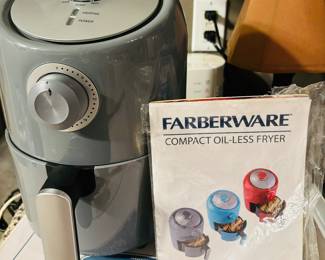 Farberware, electric meat carver, charger plates, New Palm dish set