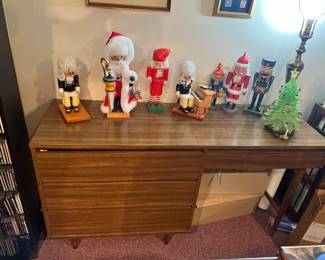 RWAY Furniture MCM Vanity/Desk and German Nutcrackers 