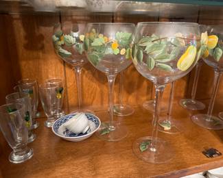 Hand Painted Stemware