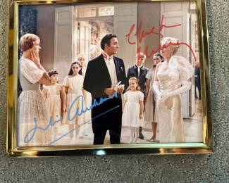 Sound of music photo signed by Julie Andrews and Christopher Plummer