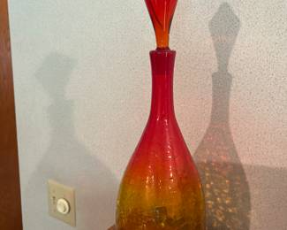 MCM crackle vase