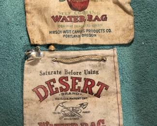 Vintage Canvas Water Bags
