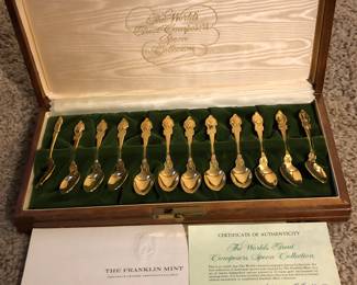 1977 Franklin Mint The World’s Greatest Composer’s Spoon Collection 