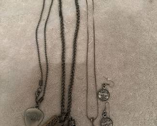 Necklaces, earrings 